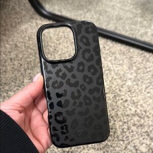 Velvet Caviar Black Leopard Phone Case